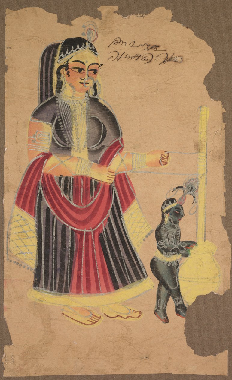 Yasoda és Krishna alkotó: Unknown artist