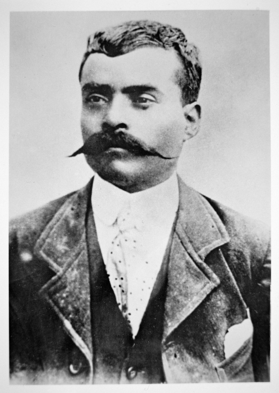 Emiliano Zapata (fekete-fehér fénykép) alkotó: Unknown photographer