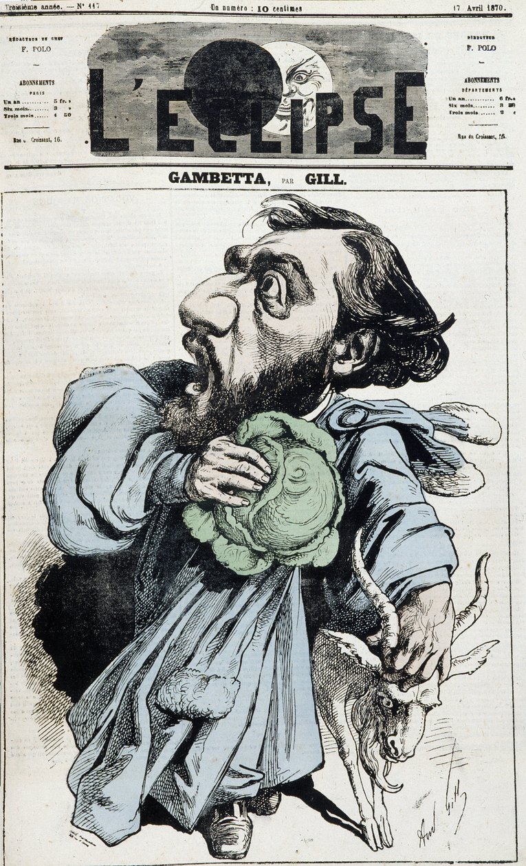 Leon Gambetta 1882-ben. alkotó: Unknown photographer