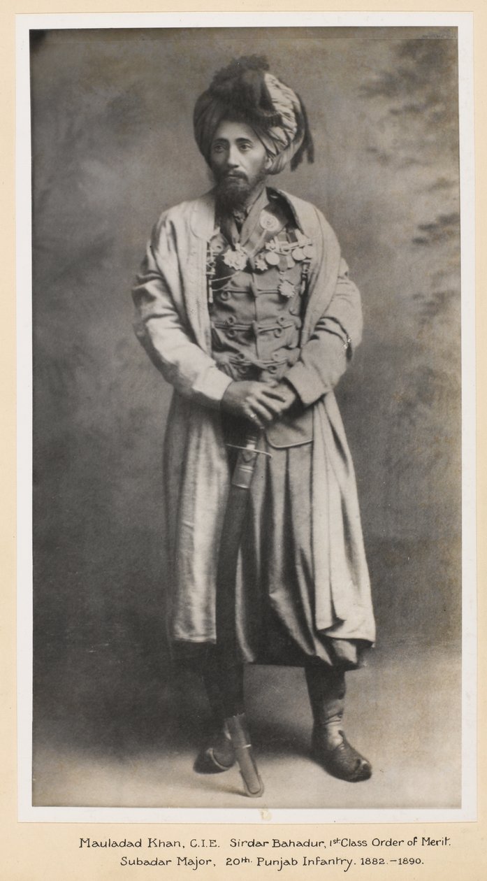 Mauladad kán Sirdar Bahadur alkotó: Unknown photographer