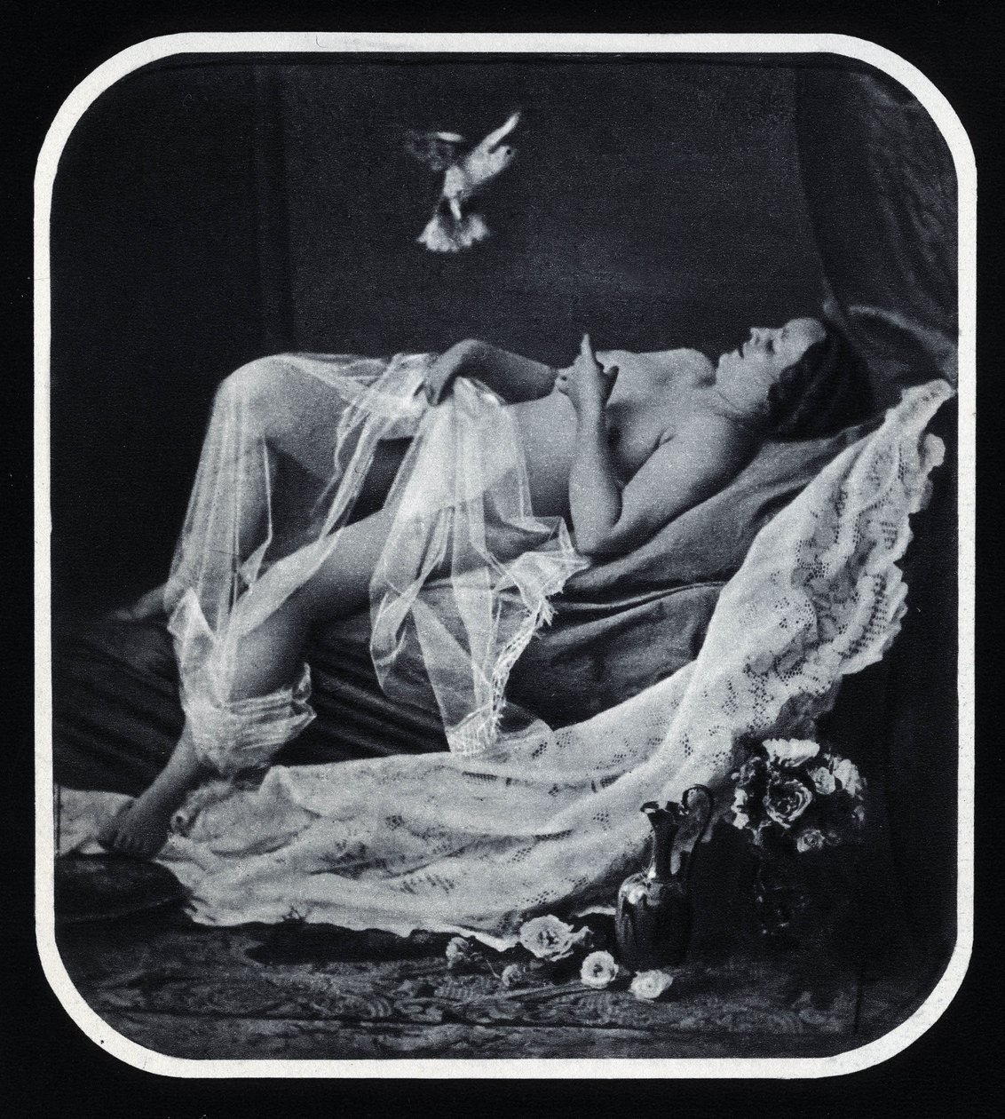 A meztelen nő 1850 körül tartott Anonymous fotózás alkotó: Unknown photographer