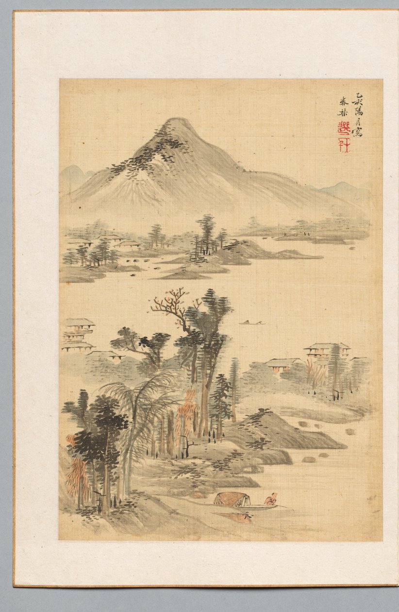 Táj, 1815. alkotó: Uragami Shunkin