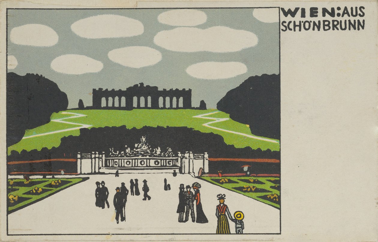 Bécs: Schönbrunnból Bécs: Schönbrunnból, 1908. alkotó: Urban Janke