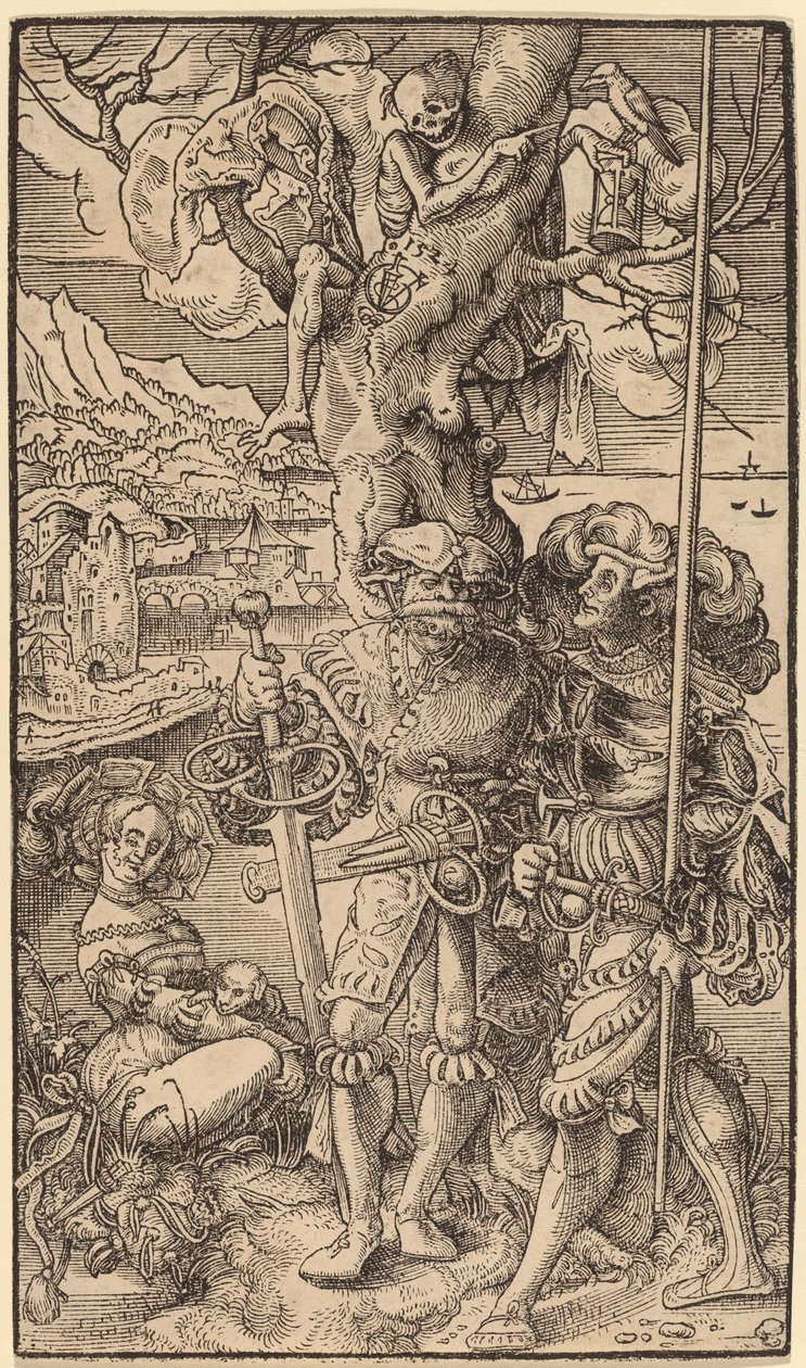 Két zsoldos és egy nő, 1524. alkotó: Urs Graf