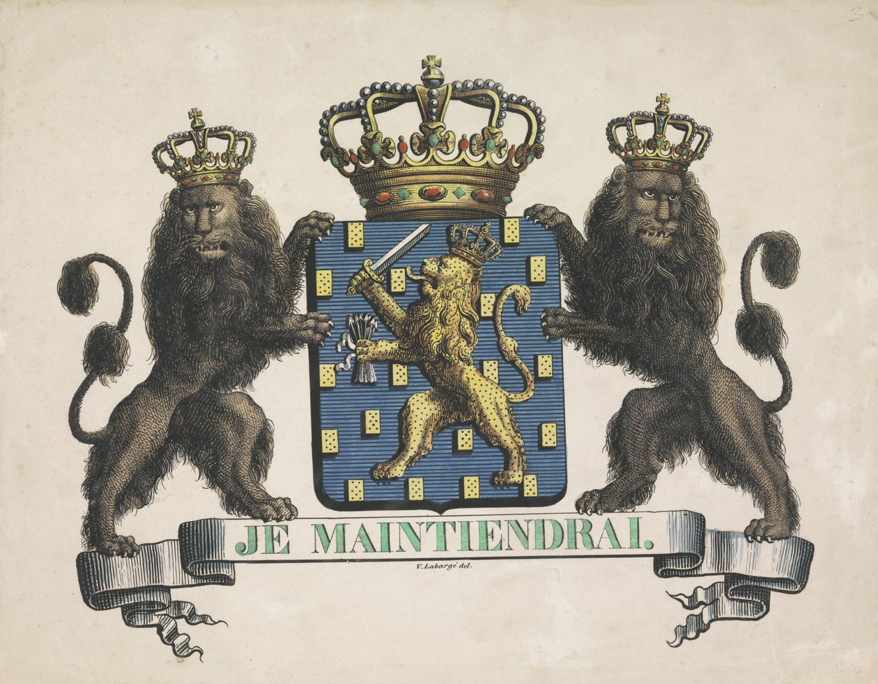 A Holland Királyság címere, 1815 alkotó: V. Labargé