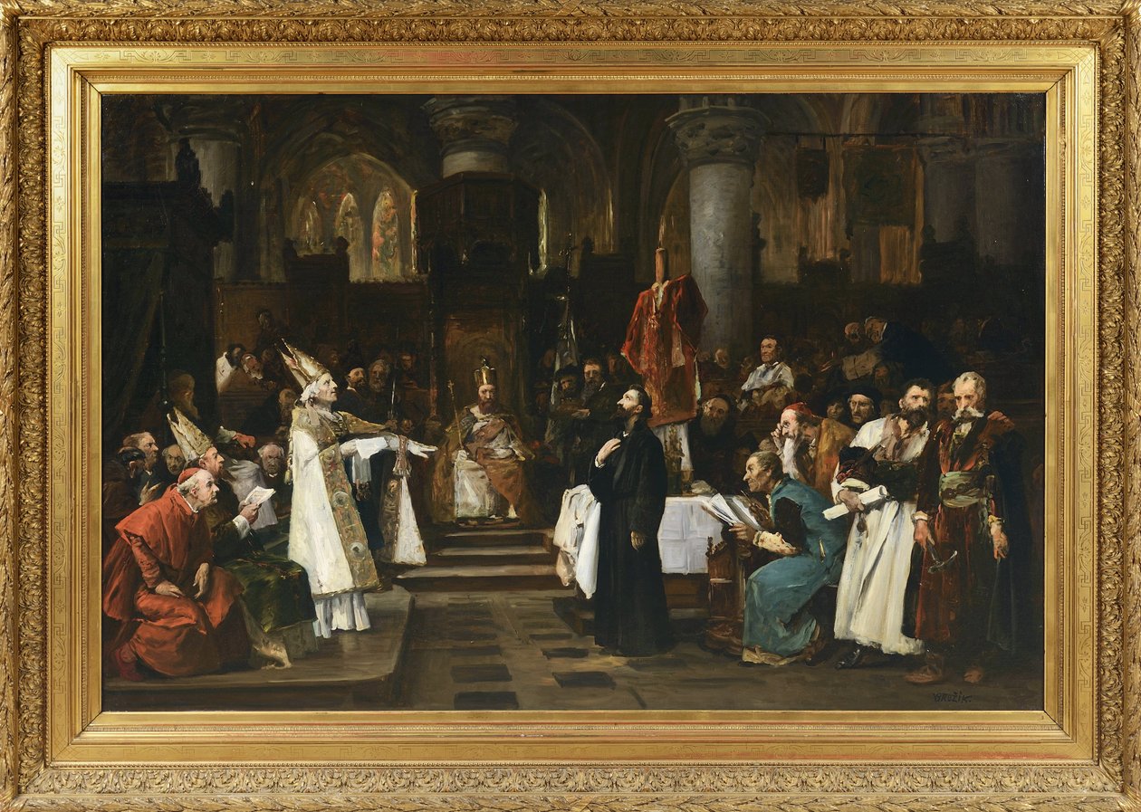 Jan Hus alkotó: Vaclav Brozik