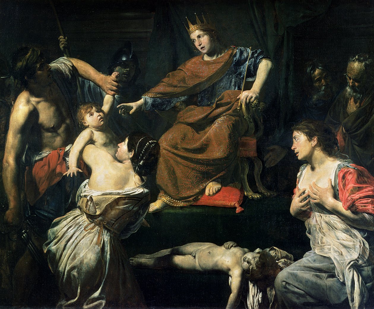 Salamon ítélete alkotó: Valentin de Boulogne