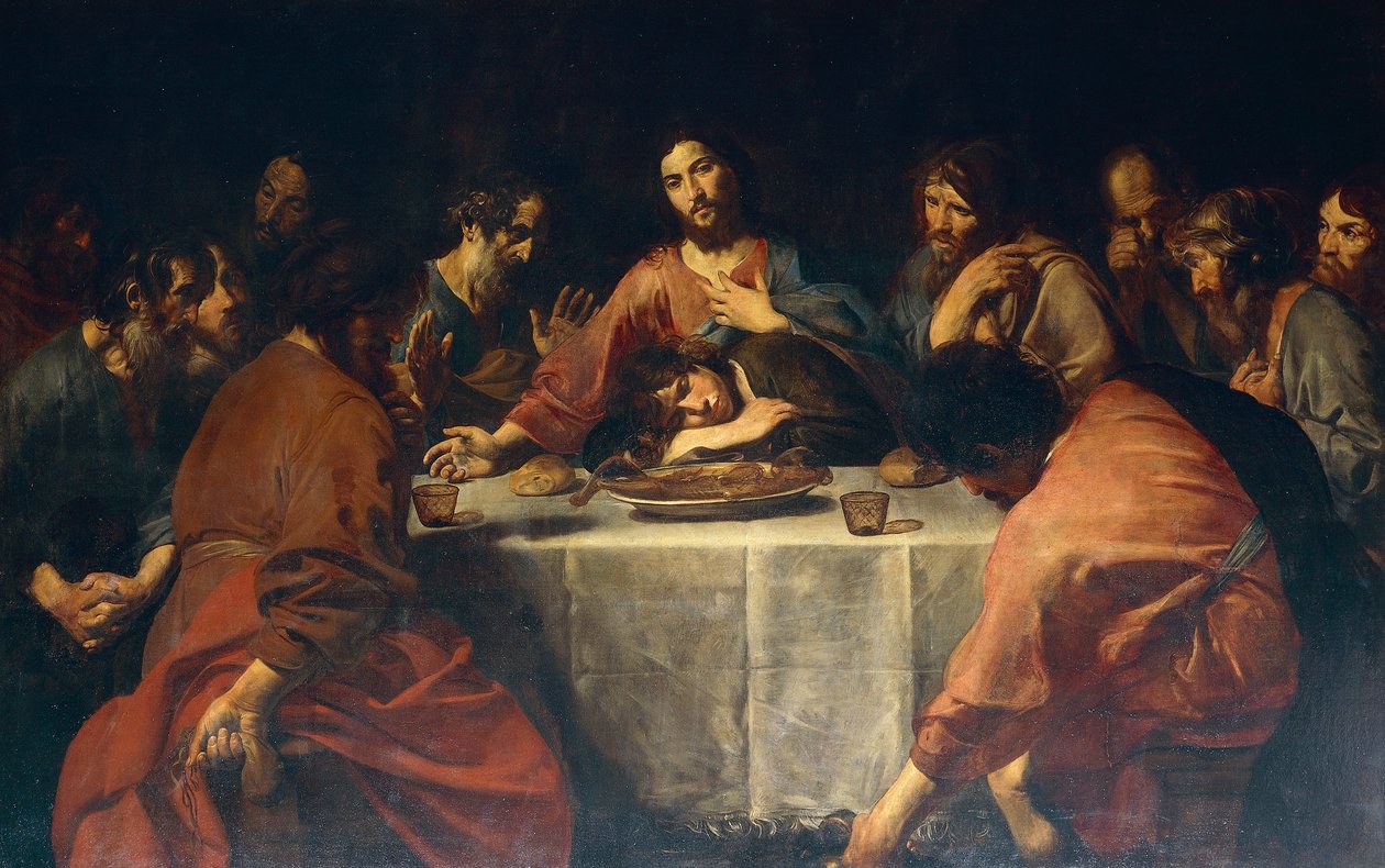 Utolsó vacsora alkotó: Valentin de Boulogne