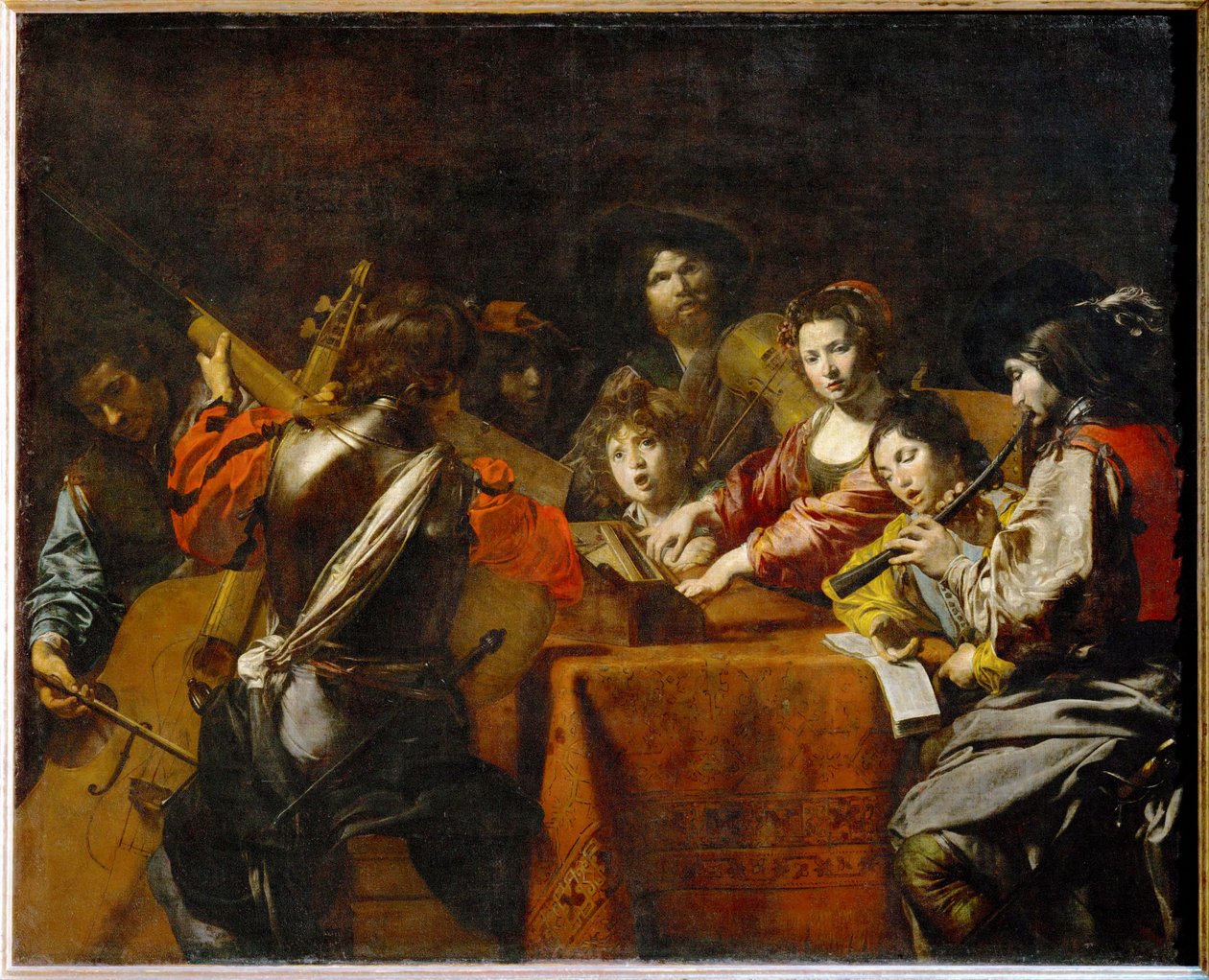 Un concert - Egy koncert ... alkotó: Valentin de Boulogne