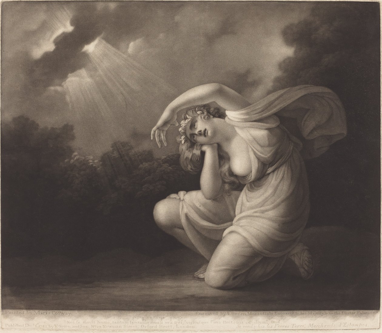 Clytie, 1785. alkotó: Valentine Green