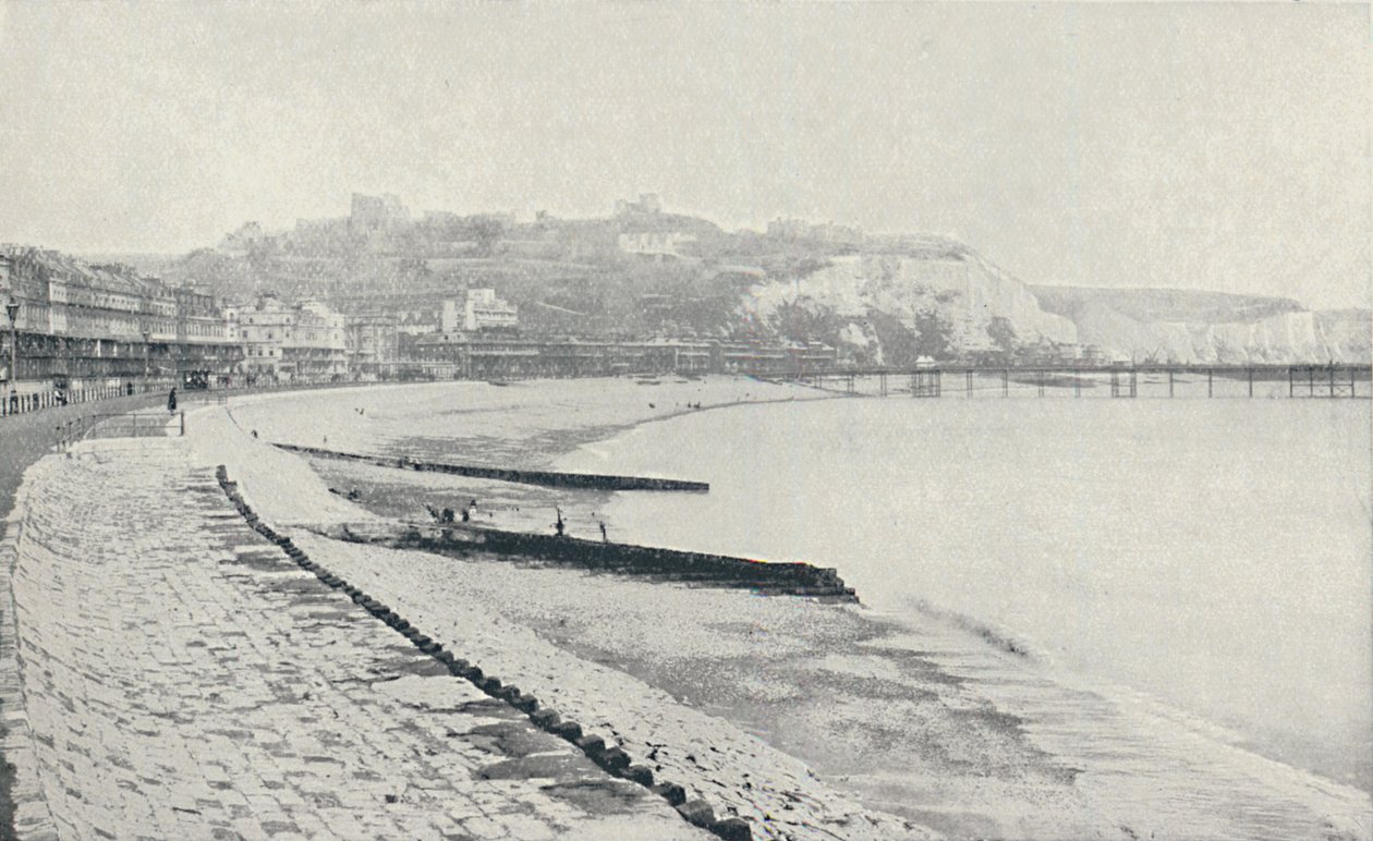 Chalk Cliffs, Dover közelében, 1910 alkotó: Valentine and Sons Ltd
