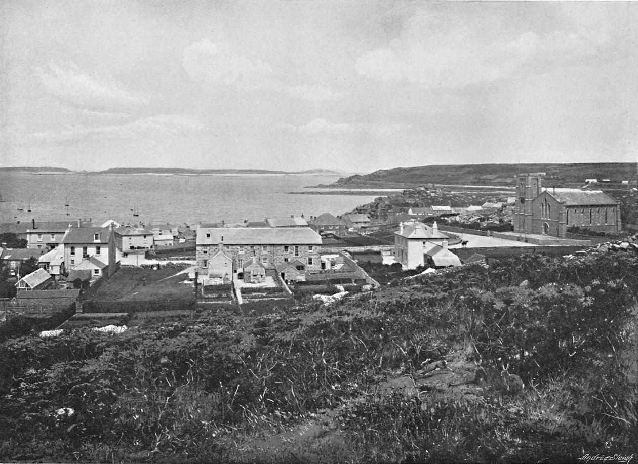 Hughtown, St. Marys, Scilly Isles, 1896 alkotó: Valentine and Sons Ltd