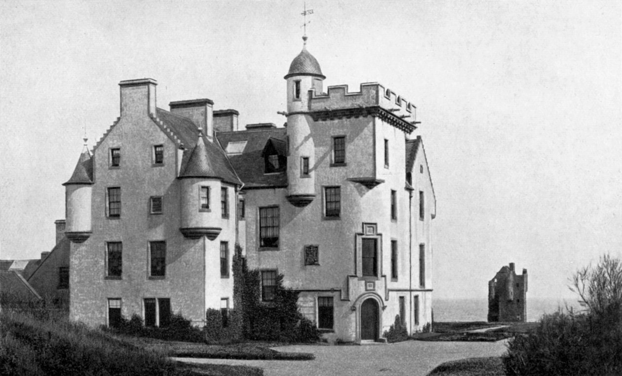 Keiss kastély, Caithness, Skócia, 1924-1926 alkotó: Valentine and Sons Ltd