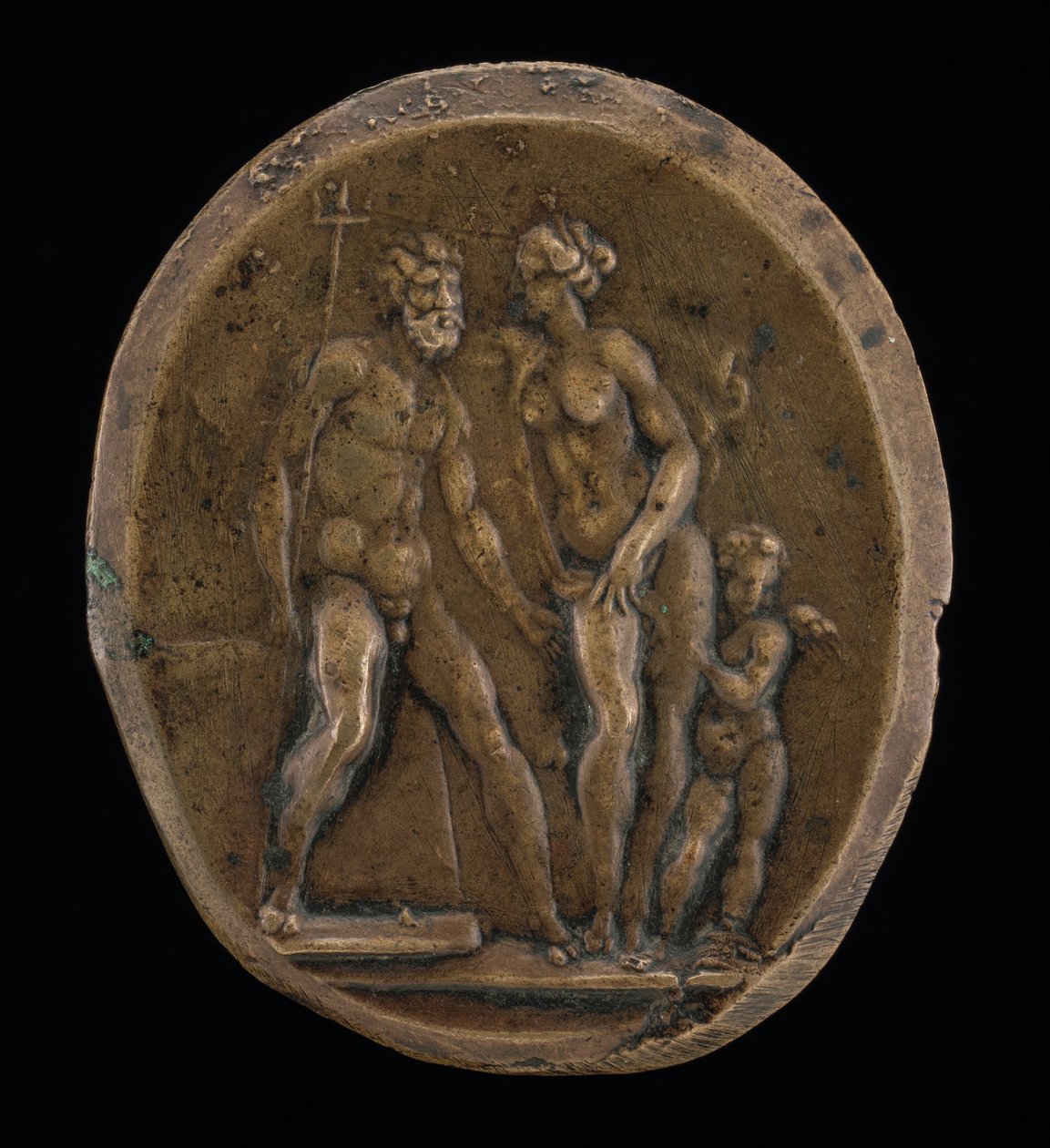 Neptunusz, Amfitrit és Ámor. alkotó: Valerio Belli