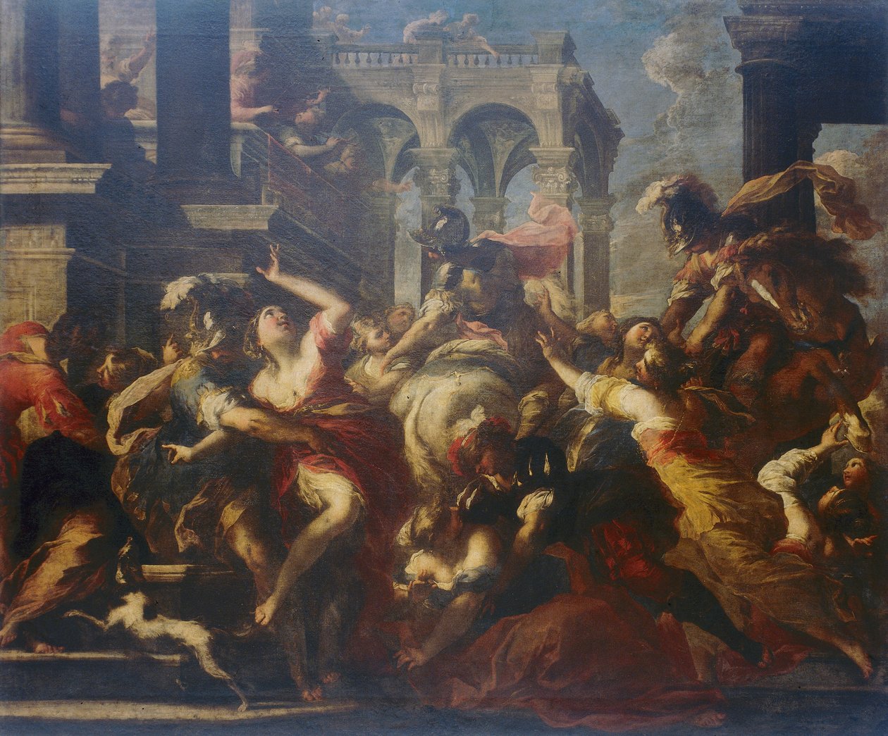 A szabinok megerőszakolása alkotó: Valerio Castello