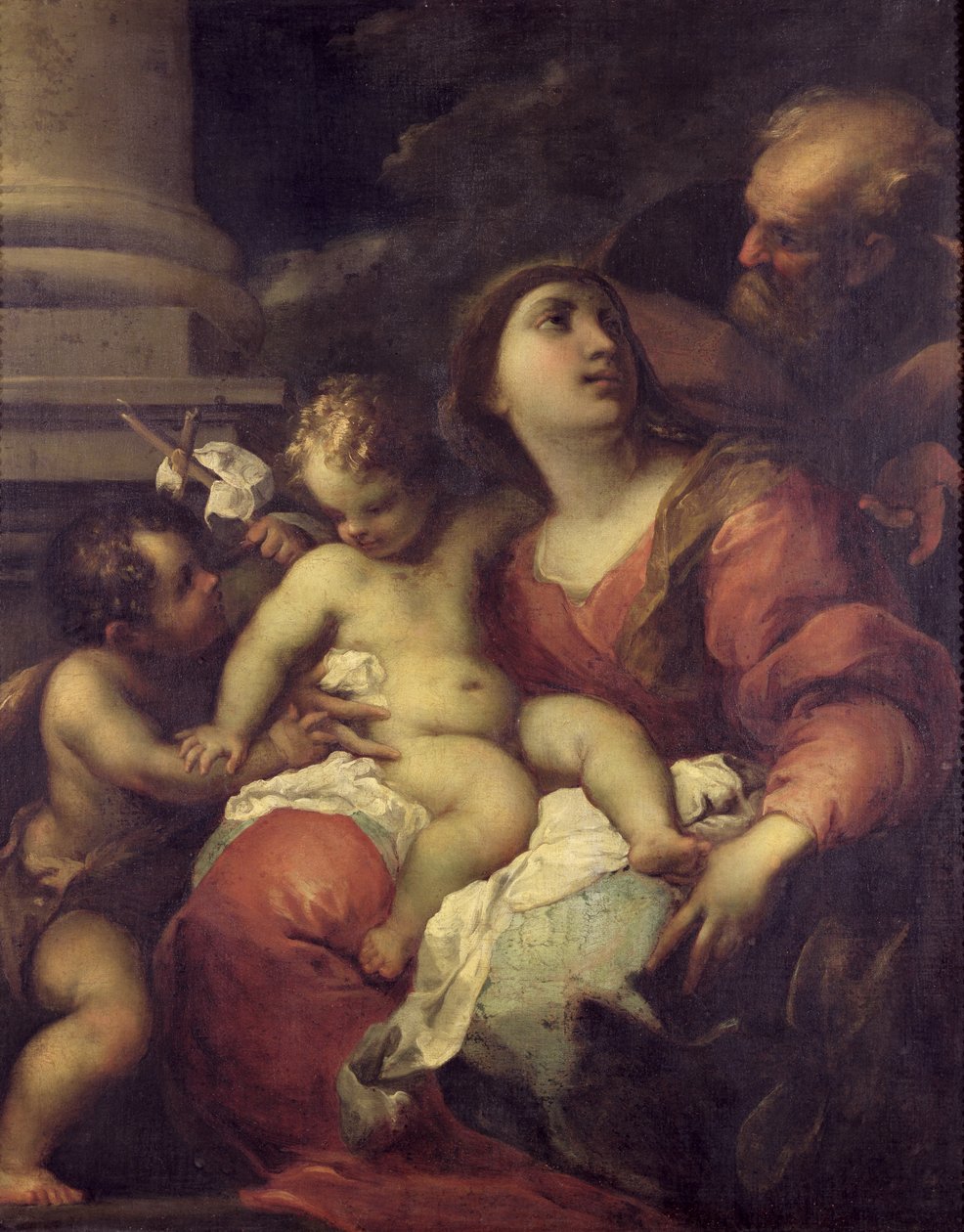 A Szent Család alkotó: Valerio Castello
