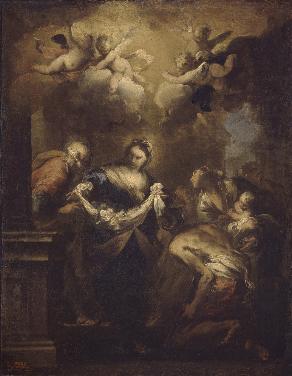 A rózsák csodája, 1650-es évek alkotó: Valerio Castello
