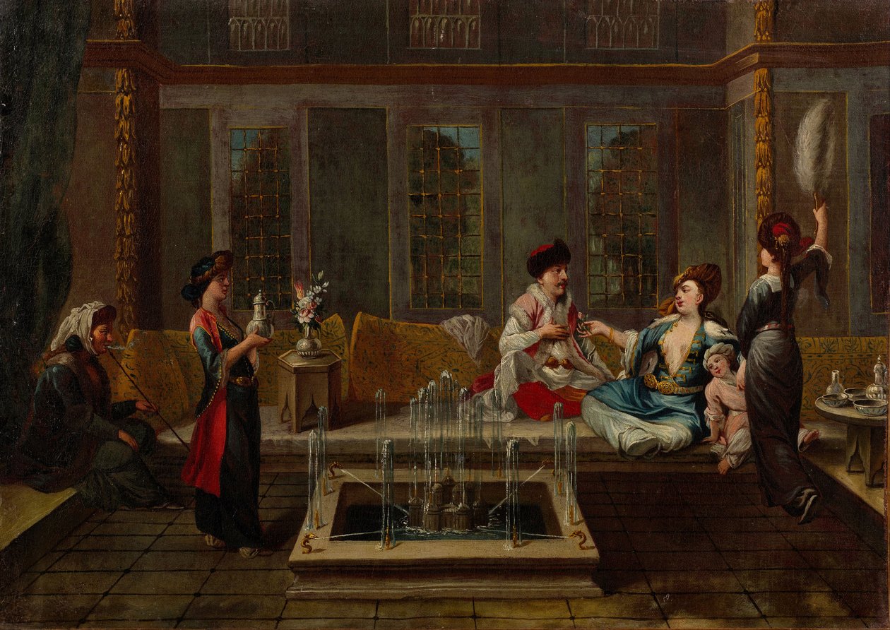 A beszélgetés, 1730-as évek alkotó: Vanmour