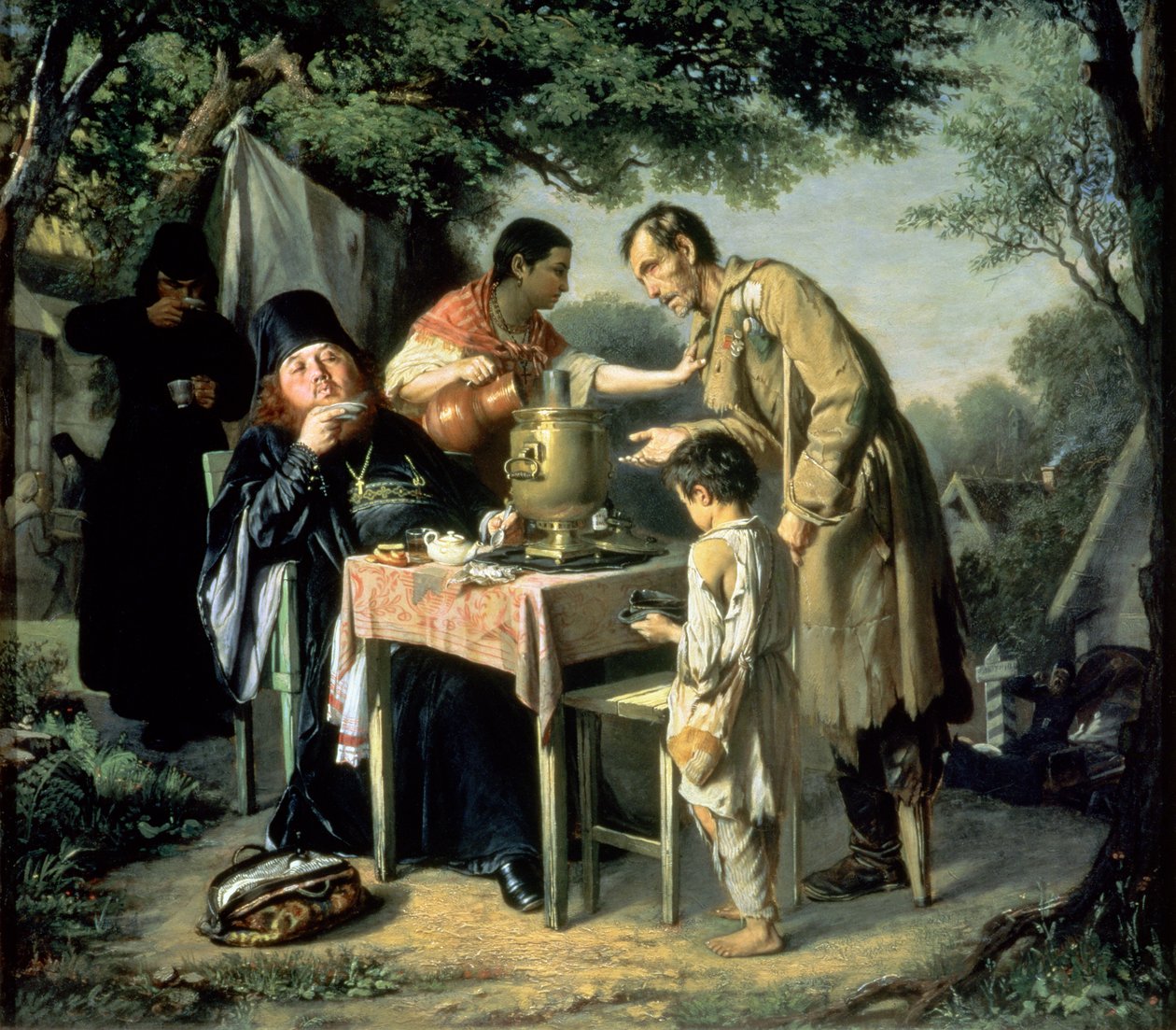 Teaivás Mytischiben, Moszkva közelében, 1862 alkotó: Vasili Grigorevich Perov