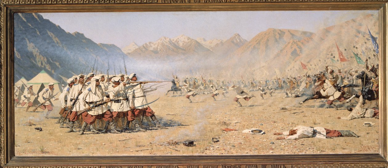 Meglepetés támadás, 1871 alkotó: Vasili Vasilievich Vereshchagin