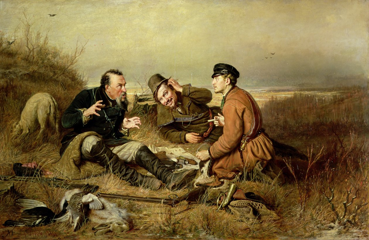 Vadászok, 1816 alkotó: Vasili Grigorevich Perov