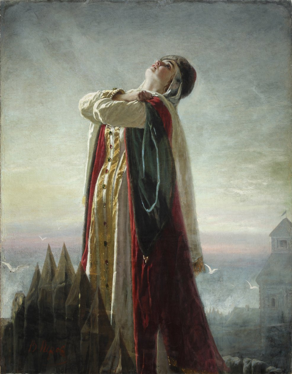 Yaroslavnas Lament, 1880 alkotó: Vasili Grigorevich Perov