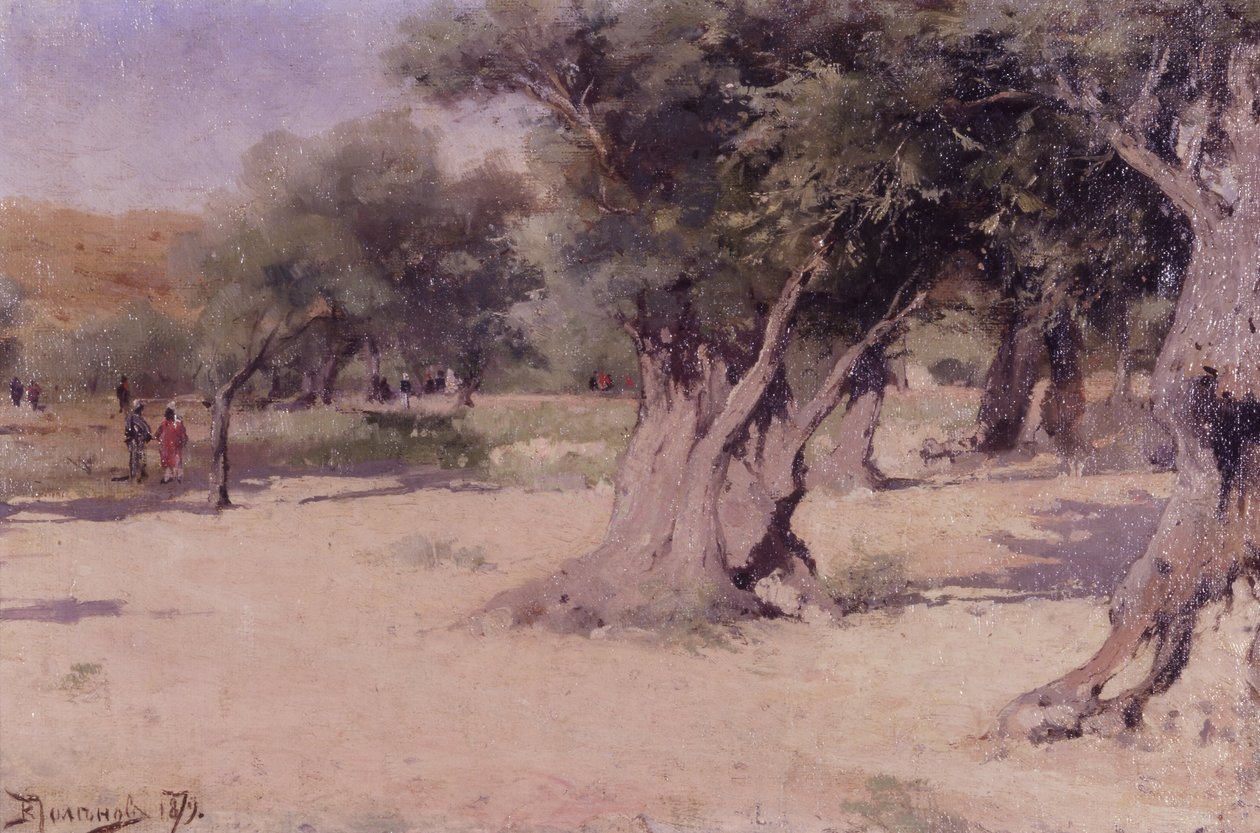 Olajfák a Szentföldön alkotó: Vasilij Dmitrievich Polenov