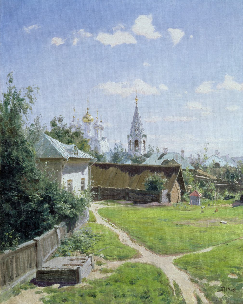 A moszkvai udvar, 1902 alkotó: Vasilij Dmitrievich Polenov