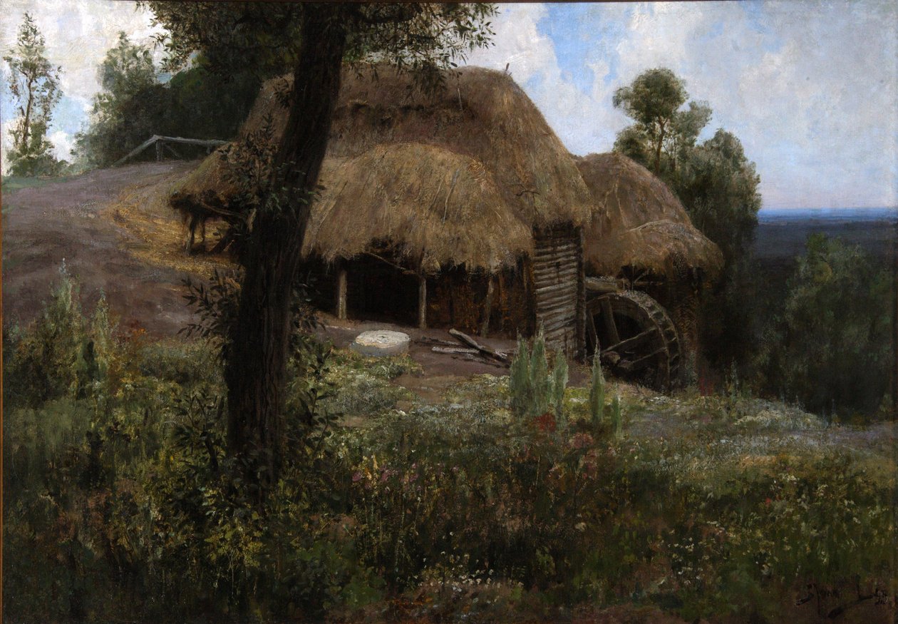 Régi malom, 1893 alkotó: Vasilij Dmitrievich Polenov