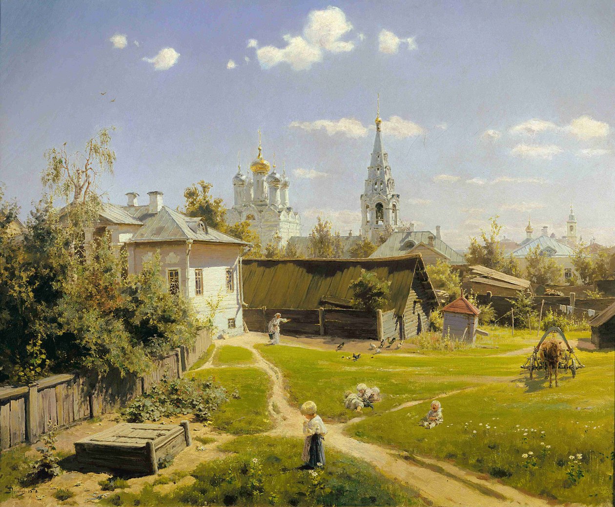 Moszkvai udvar alkotó: Vasilij Dmitrievich Polenov