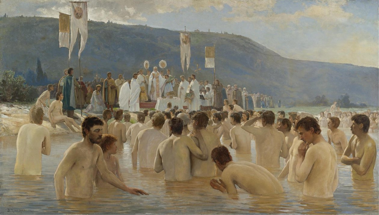 Oroszország megkeresztelkedése, 1887 alkotó: Vasily Ivanovich Navozov