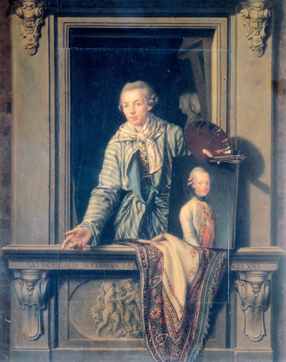 Venceslao Wehrlin önarcképe alkotó: Venceslao Verlin
