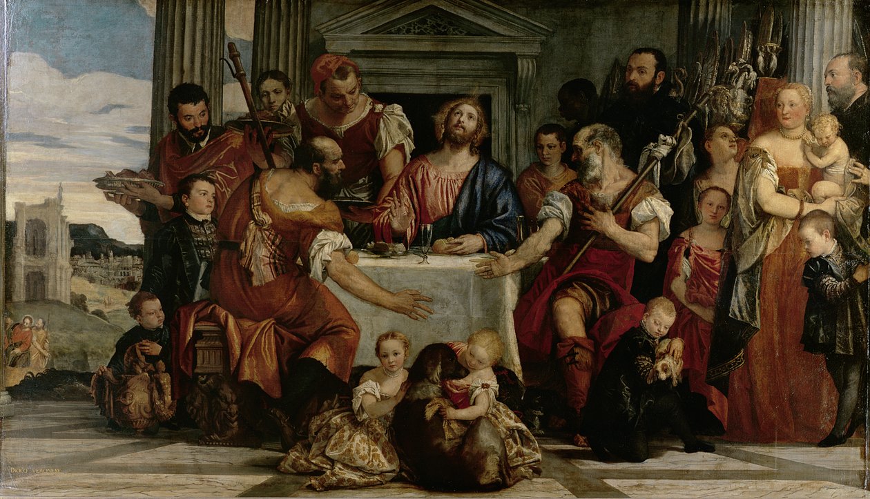 Vacsora Emmausban alkotó: Paolo Veronese