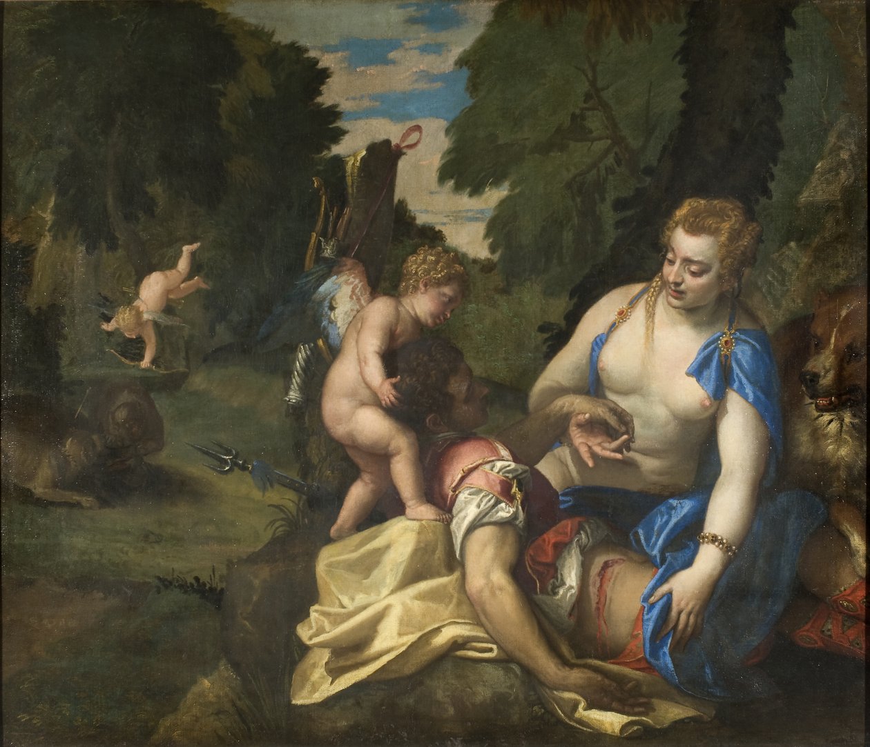 Vénusz gyászoló Adonisz alkotó: Paolo Veronese