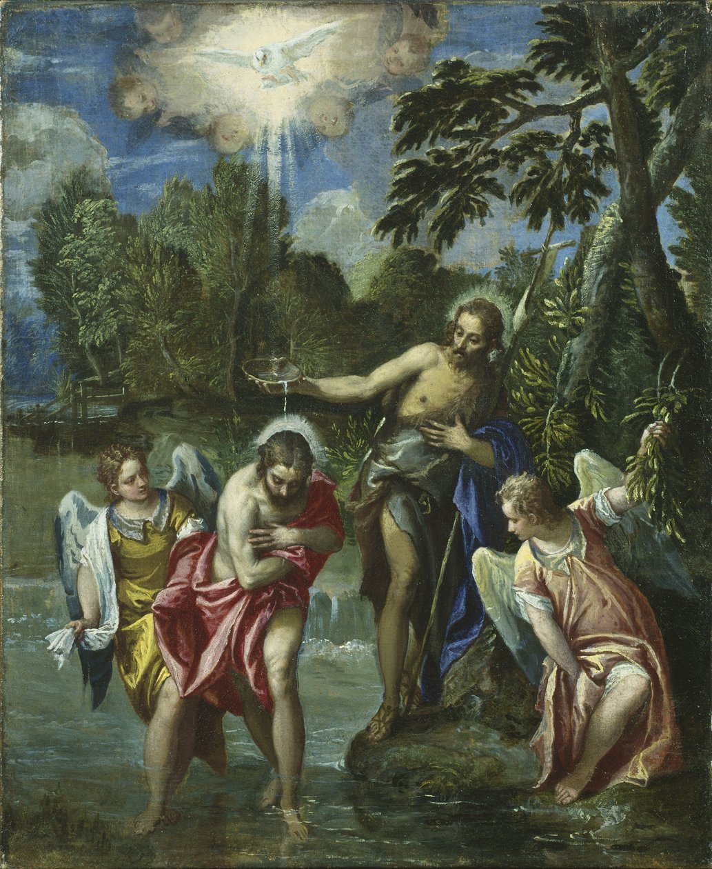 Krisztus keresztsége, 1580-88 alkotó: Veronese