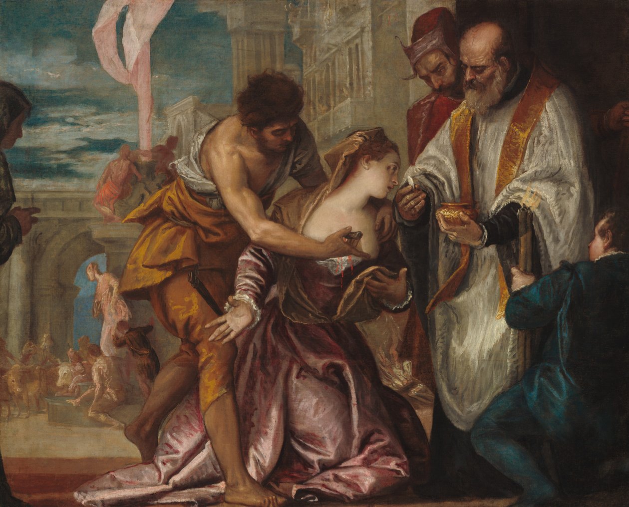 Szent Lucy mártíromsága és utolsó áldozása alkotó: Veronese