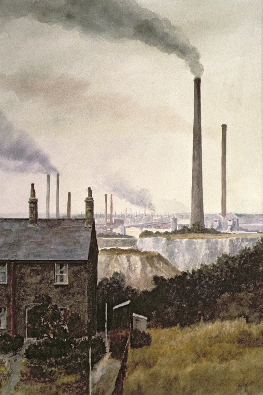 North Kent táj - Nr. Northfleet, Gravesend alkotó: Vic Trevett