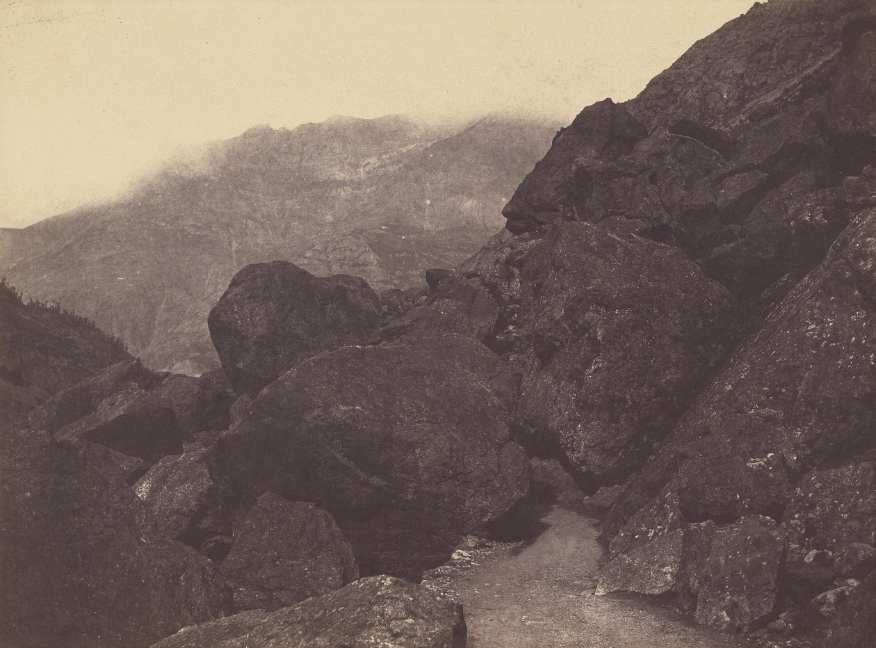 [Sziklák Gavarnie közelében] alkotó: Vicomte Joseph de Vigier