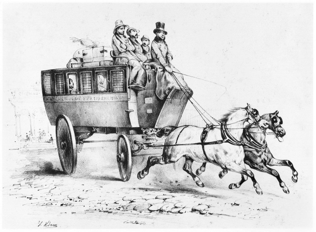 A Stagecoach, 19. század közepe alkotó: Victor Adam