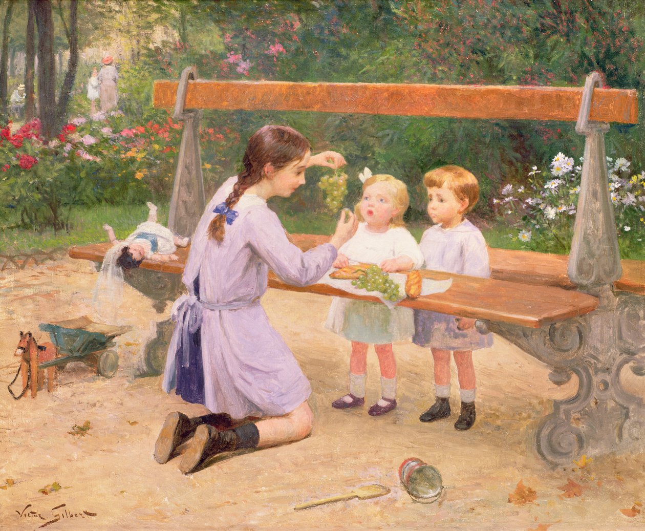 Szőlőkóstoló alkotó: Victor Gabriel Gilbert