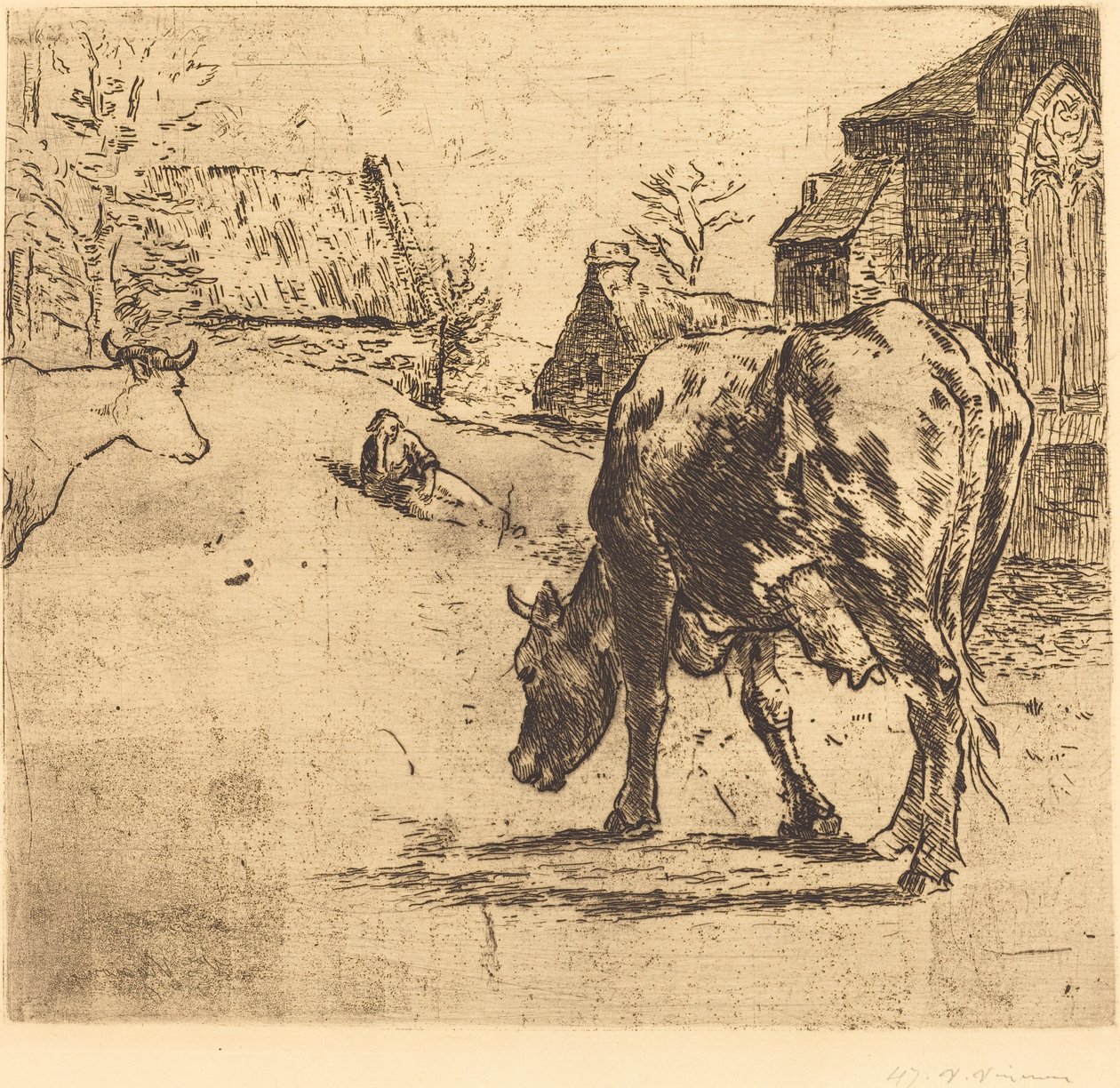 A tehén (La Vache) alkotó: Victor Alfred Paul Vignon