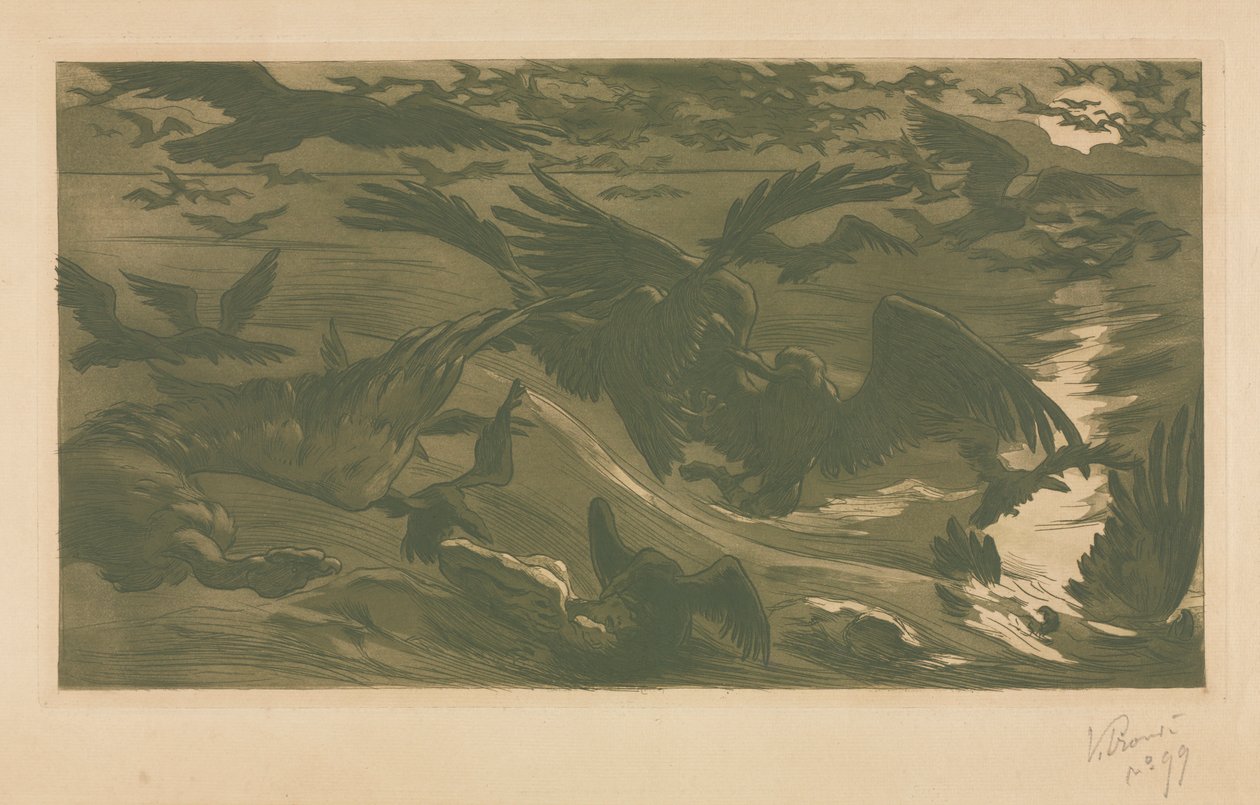 Ragadozó madarak, 1893. alkotó: Victor Emile Prouve