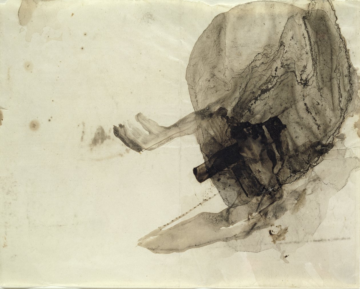 Cím nélkül, 1853–1855 körül (tintamosás papíron) alkotó: Victor Hugo