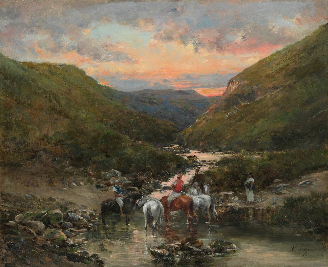 Szurdok Biskra mellett, 18901900. alkotó: Victor Huguet
