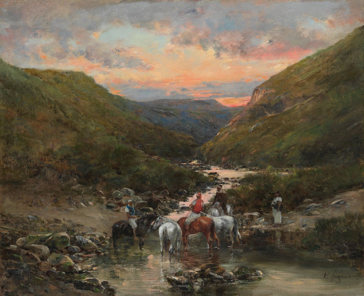 Szakadék Biskra közelében alkotó: Victor Pierre Huguet