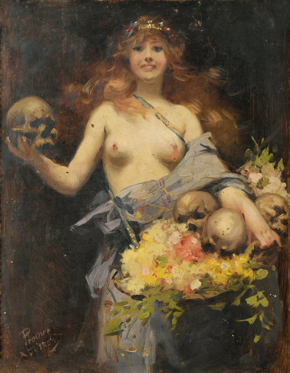 A virágárus, 1882. alkotó: Victor Prouvé