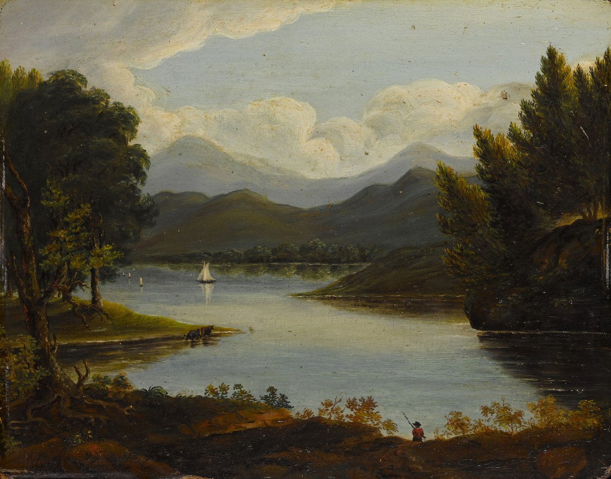 Hudson folyó jelenet, 1830-50. alkotó: Victor de Grai