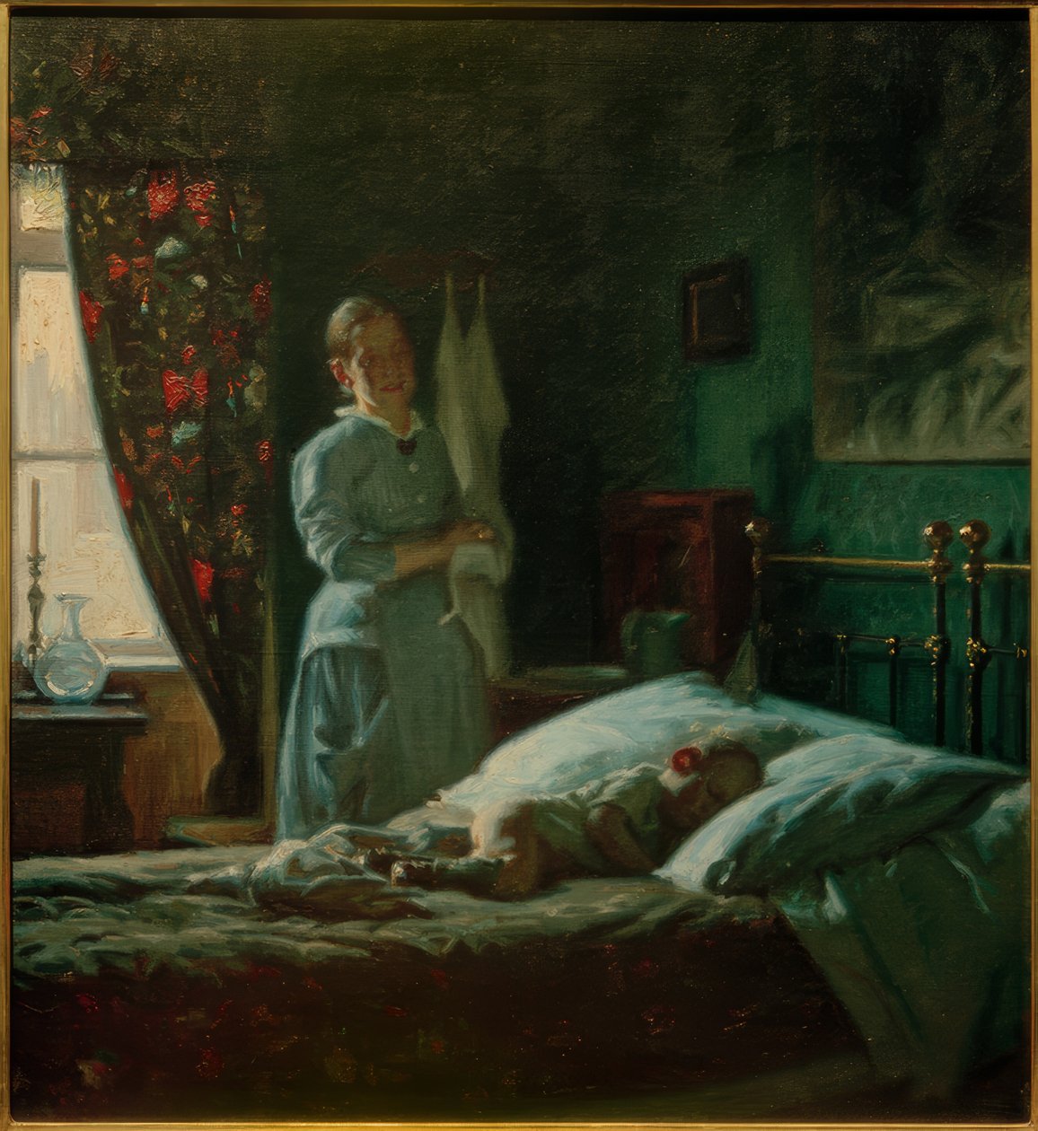 Hálószoba jelenet alkotó: Viggo Johansen