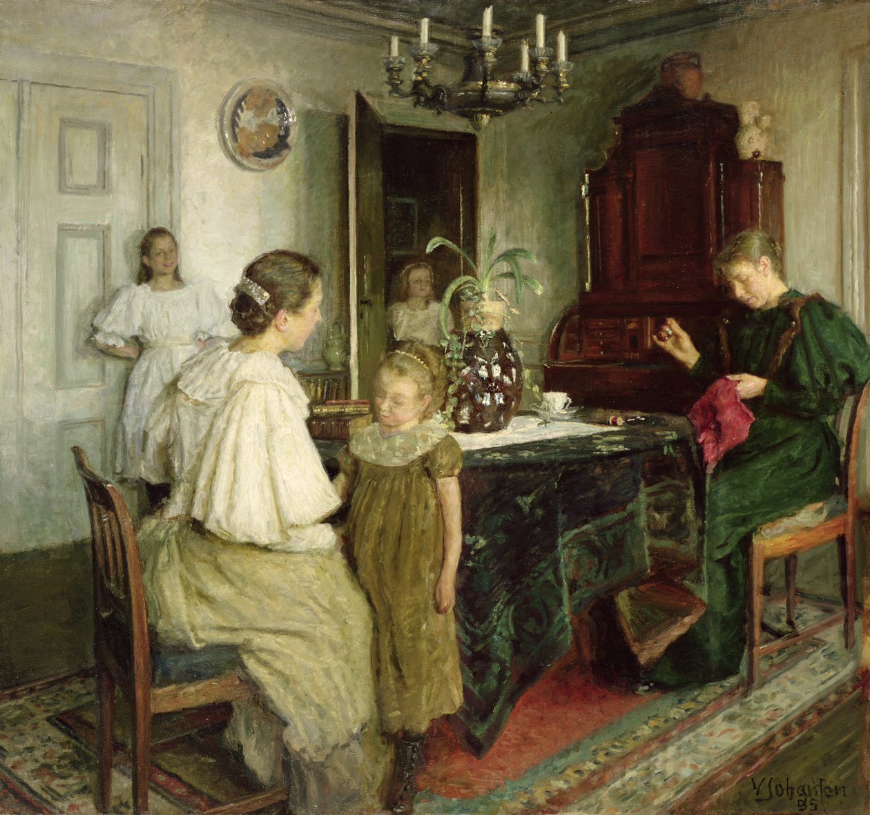 A művész családja, 1895 alkotó: Viggo Johansen