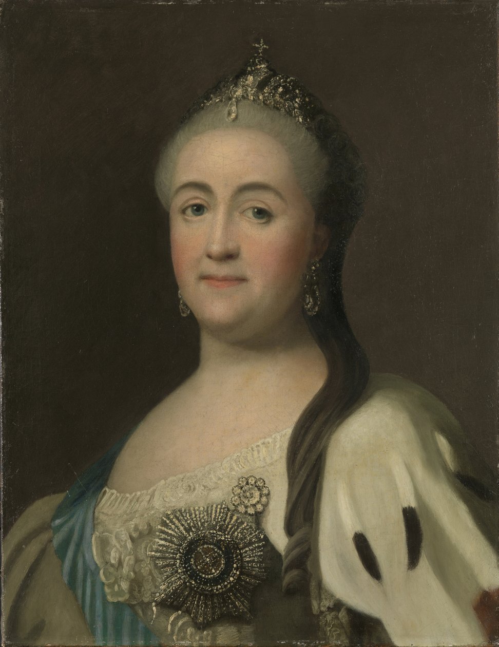II. Katalin császárné portréja 1729-1796. alkotó: Vigilius Erichsen